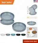 Multi-Use Ceramic Bowls for Cats and Dogs - Whisker Fatigue Relief, Set of 3