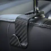 2x Car Back Seat Headrest Hooks Storage Hook Carbon Fiber Interior Accessories (for: Fiat)