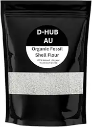 D-HUB AU: 400g Organic Diatomaceous Earth ultra fine (Food Grade) Fossil Shell Flour for Detox, Digestive Health & 100% Natural Supplement | DE for Family, house, pets, insecticide, bath mat, garden applicator & bed bug killer.