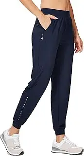 [WILLIT] Women's Athletic Joggers Pants Running Workout Quick Dry Pants Lightweight with Zipper Pockets
