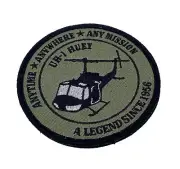 Bell® UH-1 Huey A Legend Since 1956 Green Patch - Hook and Loop, Officially