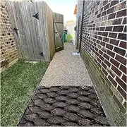 Ground Grid Pea Gravel Grid Paving Stabilizer, 2" Depth Driveway Stabilization Slope Grids for Garden Paths, Driveway(3x9m/10x29.5ft)