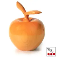 在飛比找momo購物網優惠-【開運方程式】台灣檜木聚寶盆 蘋果12公分(天然芳香木雕開運
