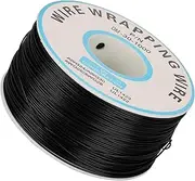 Electric Copper Cable Flexible Isolated 30AWG Wire for Laptop, LCD Display, Soldering Solder [Plastic Coil Contain] (Black)