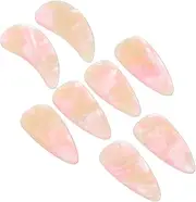 8pcs Nails Use Nails Accessories Nail Covers Plectrum Finger Picks Finger Nail Protectors Finger Pick Picks Composite Material Pink