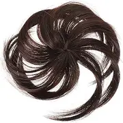 Vaguelly Invisible Seamless Hair Bangs Piece Clip Straight Bangs Hair Replacement for Natural Look Deep for All Face Shapes