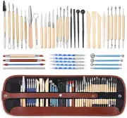 ISSEVE Pottery Clay Sculpting Tools 43Pcs Double Sided Ceramic Clay Carving T...