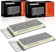 A-Premium 2-PC Behind Glove Box Cabin Air Filter with Activated Carbon Compatible with Mazda RX-8 RX8 2004-2011, MPV 2004-2006, Replace# LDY461J6X