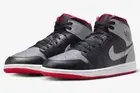 DQ8423-006 Nike GS Air Jordan 1 Mid Black Cement Grey
