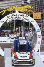 WRC Safari Rally Kenya 2002 Rally winner Colin McRae Nicky Grist p- Old Photo