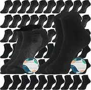 60 Pairs Disposable Sock Portable Compressed Socks Single Use Socks Bulk Pack for Traveling Vacation Business Trip Men Women, Black