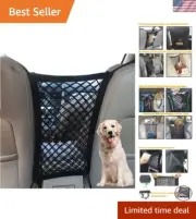 Universal Dog Car Net Barrier & Storage Organizer for Kids & Pets - Easy Install
