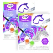 2x Crayola Kids Creations Unicorn Air Dry Modelling Clay Childrens DIY Kit 96m+