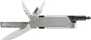 Gear Lockdown Driver 7-in-1 EDC Multitool - 2.5" Plain Edge Blade, Scissors, Bit