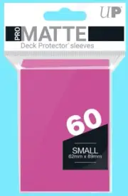60 Ultra Pro BRIGHT PINK PRO-MATTE Small Deck Protectors NEW Card Sleeves tcg