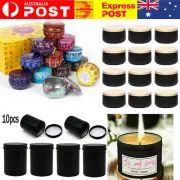 12-20PCS Candle Making Tins Candle Jars 50-200ml Metal For Wax Making Container