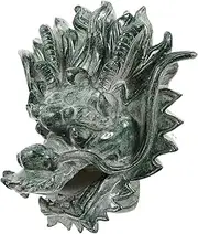 GOOHOCHY Dragon Head Fountain Decor Wall Fountain for Gardens Villas Stunning Water Flow Feature for Backyard Decor Easy Installation Antique Finish
