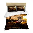 Wildernessm Motorbike Duvet/Quilt/Doona Cover Set Single/Double/Queen/King Bed
