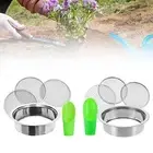 Soil Sieve Sifter Set Gardening Tool Fine Mesh Sieve for Dirt Gardening Sand