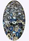 Oval Agate Stone Dining Table, Kitchen Slab Table, Cafeteria Table Hallway Decor