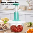 Hand Press Push Food Processor Chopper Chopping Fruits Slicer Vegetable M5C2