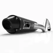 HMF Performance Black Full Exhaust Pipe System Black Euro Cap Can-Am Outlander