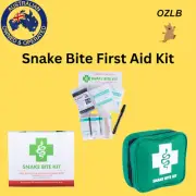 9 Piece Australian Snake Bite First Aid Kit Compact Camping Hiking Travel 4WD