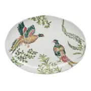 Vietri Fauna Pheasants Large Oval Platter 21” $374 Serving Dish Italy Dinnerware
