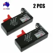 2X AA/AAA/C/D/9V/1.5V Universal Button Cell Battery Volt Tester Checker Small U5