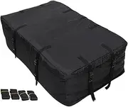 Car Roof Rack, Rooftop Cargo Bag Waterproof Car Roof Luggage Soft Box Luggage Rooftop Cargo Carrier Bag with High Stability for All Vehicles