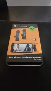 PowerDewise Wireless Microphone for iPhone, iPad, Android, 2 Pack