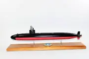 USS Boston SSN-703 Submarine Model,Navy,Scale Model,Mahogany,20 inch,LA Class
