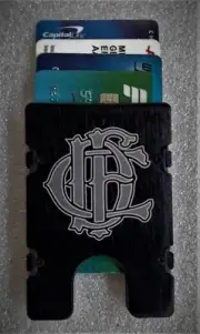 Chicago Fire Department, Aluminum Wallet/Credit Card Holder, Black