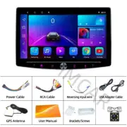 Single 1DIN Car Radio Stereo GPS Navi 10in For Apple Carplay Touch Screen W/Cam