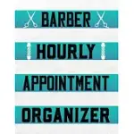 BARBER HOURLY APPOINTMENT ORGANIZER: BARBER APPOINTMENT NOTEBOOK, DAILY HOURLY CLIENT ORGANIZER NOTEBOOK FOR BARBERS ( 15 MINUTES INCREMENTS )