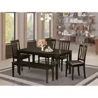 6 Pc Dining Table with bench set- Dining Table with4 Dining ...