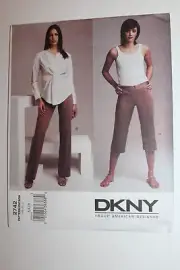 Vogue Pattern DKNY Design #2742 Size 6-8-10 Misses Shirt & Pants