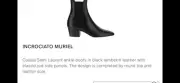 Saint Laurent Men’s Incrociato Muriel Boots. 43/10. $1215