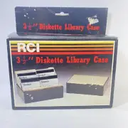 RCI 3 1/2” Diskette Library Case Holds Up To 20 Disks