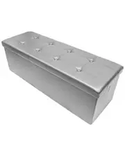Sorbus Faux Leather Folding Storage Ottoman