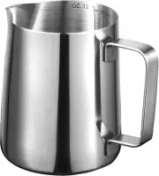 12Oz Milk Frothing Pitcher, Stainless Steel Espresso Latte Cup Steaming Pitcher