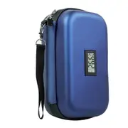 24h Insulin Cooler Travel Case Medication Diabetic Cooler for Travel with Thermometer Temperature Display Degree Celsius Blue
