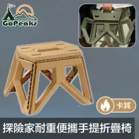 在飛比找momo購物網優惠-【GoPeaks】探險家戶外露營耐重便攜折疊椅/輕便手提摺合