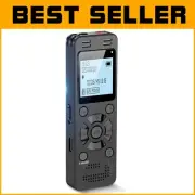 Voice Activated 128GB Recorder with Noise Cancelling Mic for Meetings & Lectures