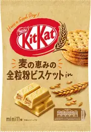 Nestle Japanese KitKat Mini Whole Wheat Biscuits Flavor Chocolate Wafer 12pieces