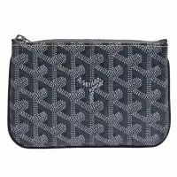 在飛比找momo購物網優惠-【GOYARD 高雅德】經典MATIGNON手工帆布拉鍊零錢