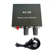 1 In 2 Out Headphone Amplifier DCV Sound Distributor Pre-amplifier