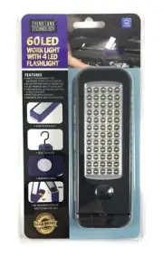 ToolUSA ThinkTank 60 LED Work Light w/ Rotating Flashlight - Magnetic Base Hook