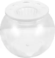 BESPORTBLE Transparent Plastic Fish Bowl Micro Landscape Aquarium for Goldfish and Turtles Easy Maintenance Desktop Breeding Box Durable and Practical Fish Tank Decor