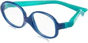 [Nano Vista] NANOVISTA Unisex Children's Clipping 3.0 Sunglasses, Marino Cristal/Turquesa, 44, Marino Cristal/Turquesa, 44